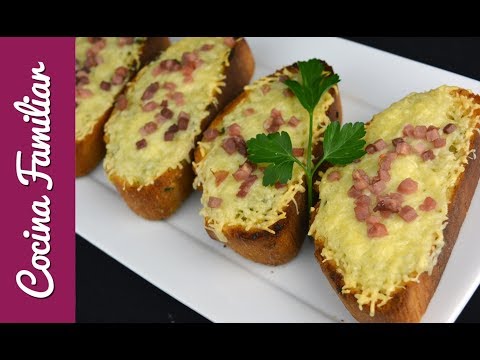 Receta para hacer pan de ajo con queso e ibérico paso a paso | Recetas caseras de Javier Romero