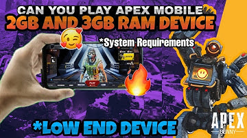 APEX LEGENDS MOBILE 🔥- LOW END DEVICE UPDATE 🥰 | SYSTEM REQUIREMENTS ? | Will It Run In Your Device🥺