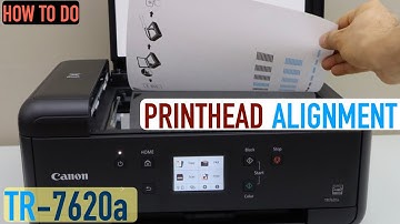 Canon Pixma TR7620a Printhead Alignment, Print & Scan The Alignment page.