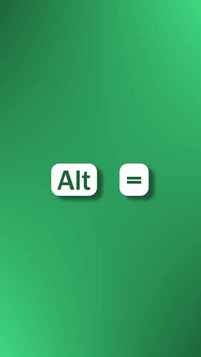 How to Use Sum Function in Excel