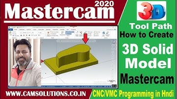 How to create Solid Model in Mastercam ? || Complete Tutorial