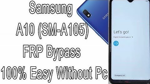 SAMSUNG GALAXY M10 SM M105G FRPGoogle Lock Bypass Android 9 WITHOUT PC 8.1.0