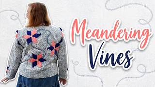 Sew What's Going On! Adding Floral Vines To The Jacket (Vertical) 📱