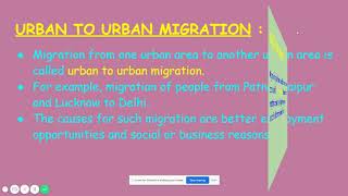 Class 8/ICSE/Geography/Lesson-3 migration - part 1/session 7