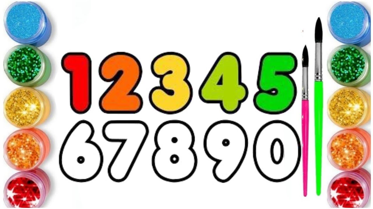 learner number 1 to 10 drawing. how to draw number. easy drawing ...