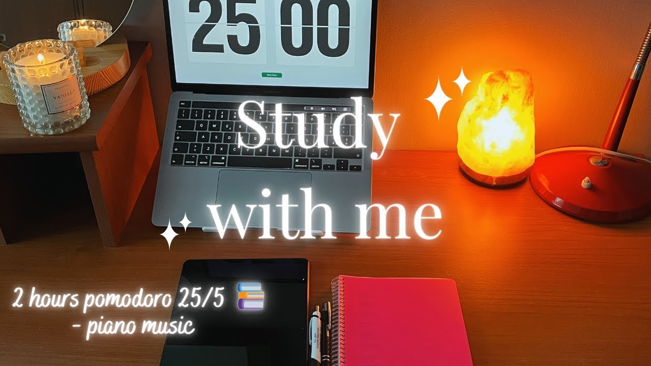 Study With Me 📕 | 2 Hours of Calm Music & Pomodoro Sessions (25/5 ...