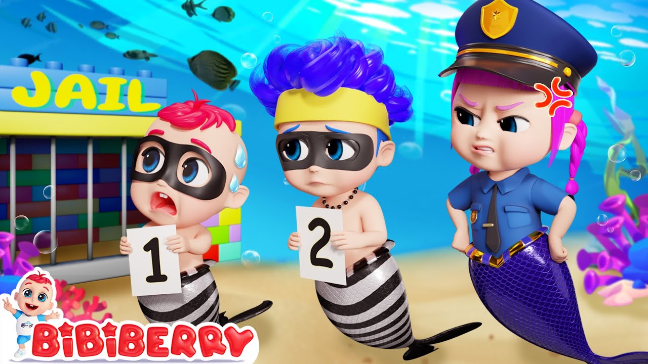 Don't Lie! Baby Mermaid Took The Tail!🧜‍♀️Body Puzzle💞Kids Songs | Bibiberry Nursery Rhymes