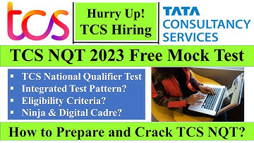 TCS NQT 2023 Free Mock Test | Ninja and Digital ITP Exam Hiring | Edyst #placements #tcshiring #jobs