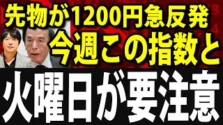今週の重要チェックポイントは2つある!日経平均先物1200円急上昇