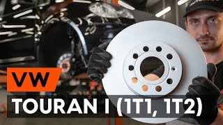 Hoe een remschijven vooraan vervangen op een VW TOURAN 1 (1T1, 1T2) [AUTODOC-TUTORIAL]