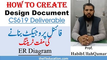 CS619 Design Document - ER Diagram for CS619 Final project Design Document deliverable Spring 2021