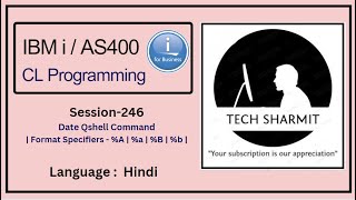 Date Qshell command | Date Format Specifier - %A | %a | %B | %b  in Qshell | IBMi Training |