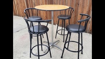 Cocktail Tables with barstools by Party Rental Creation