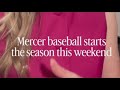 Mercer baseball opens season at home this weekend