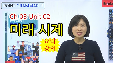 영문법 무료 강의 [Point Grammar 1] CH03 UNIT02 미래시제 요약