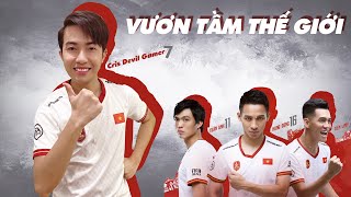 CrisDevilGamer VƯƠN TẦM THẾ GIỚI cùng Hùng Dũng, Tiến Linh, Tuấn Anh