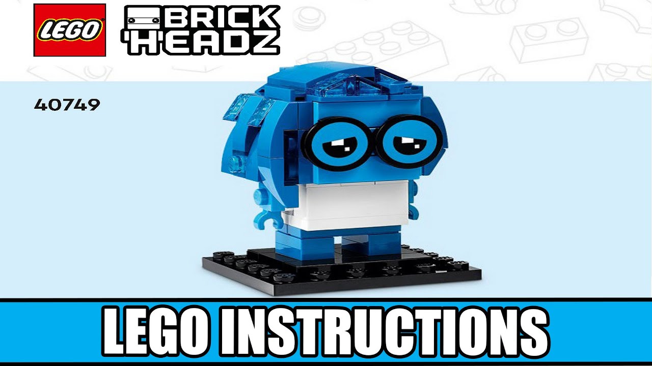 BrickHeadz - Joy, Sadness & Anxiety - Disney (SADNESS) LEGO instructions