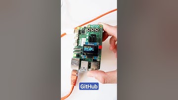 Raspberry Pi 5 with Mini OLED I2C Display and ANAVI Info uHAT #shorts