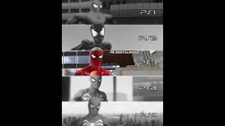 PlayStation evolution grafichs #playstation #ps5 #ps4 #spiderman #gaming