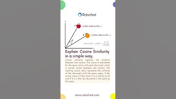 Explain Cosine Similarity in a simple way| Machine Learning #shorts #shortvideo #machinelearning