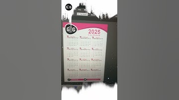 2025 Calendar design in Adobe illustrator #adobeillustrator #graphicdesgin #adobe #calendar #shorts
