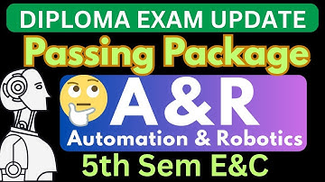 Automation and Robotics passing package 2025|Diploma A&R passing package|Diploma passing package