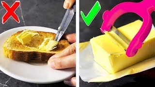 Kitchen hacks for smart people this video is full of tips that will
ease your life! you learn the best way to cut butter, how store fish
in z...