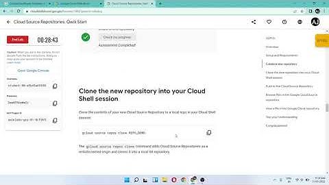 [NEW] - Cloud Source Repositories Qwik Start - [GSP121]