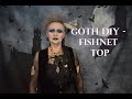 Goth DIY Fishnet top