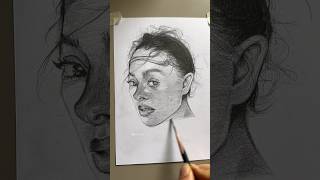 Speed Drawing: Portrait of a Girl in Pencil Sketch #shorts #sketch