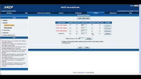 AKCP Product CD Adding a camera and basic setup (Part 8)
