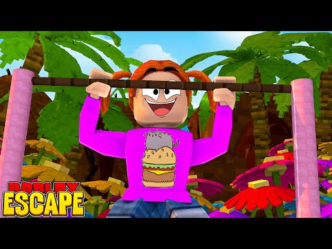 roblox escape the deserted island obby with molly youtube