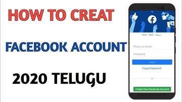 How To Create Facebook Account In Telugu 2020 | How To Create Facebook Account In Telugu