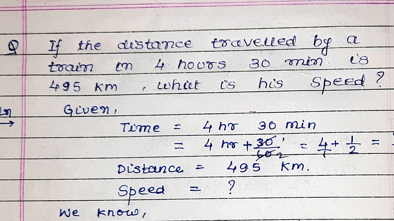 distance of travelling