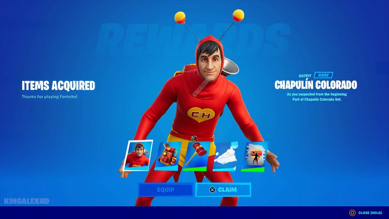 How To Get El Chapulín Colorado Skin Bundle In Fortnite! (New FREE ¡Que