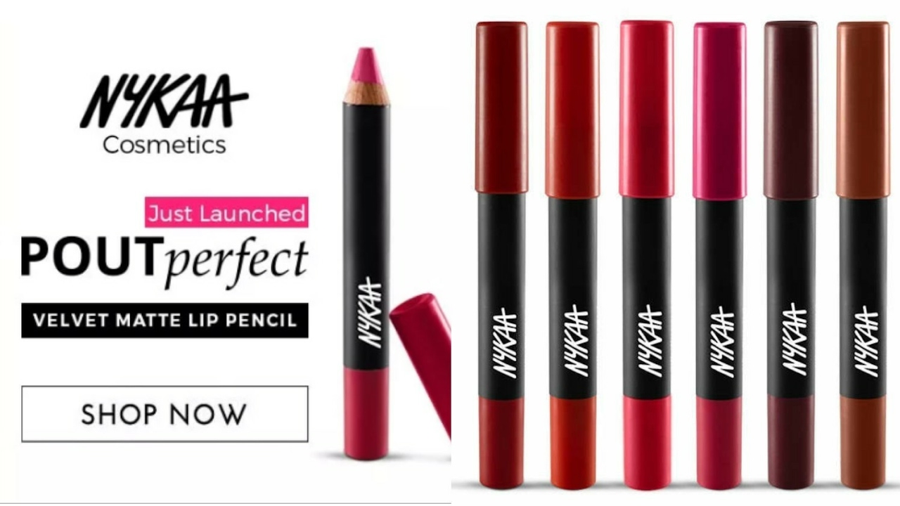 NEW NYKAA POUT PERFECT VELVET MATTE LIP PENCILS REVIEW AND SWATCHES