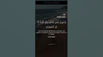 سورة البقرة آيه ٤٥ #المنشاوي#quran #القرآن_الكريم#العراق #مصر #الجزائر #المغرب #السعودية #اكسبلور