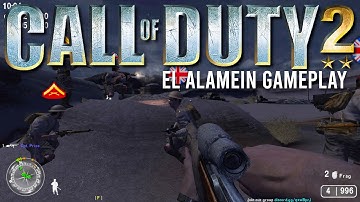 Call of Duty 2 Multiplayer In 2021 El Alamein Gameplay | 4K