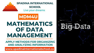 MDM4U Mathematics of Data Management - Grade 12 | Spadina International School