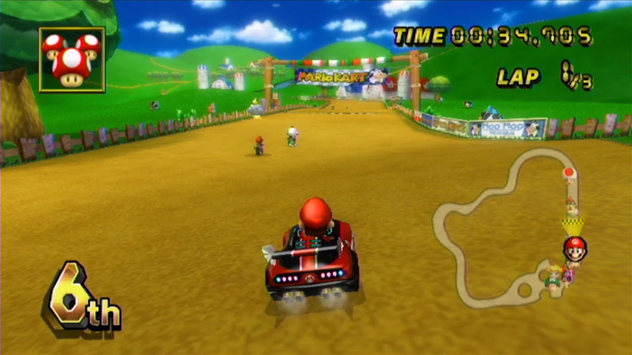 Mario Kart Wii - 150cc Mushroom Cup Grand Prix - YouTube