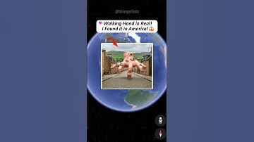 Strange Walking Hand in real on google maps & google earth! #shorts