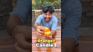 I Made an Orange Candle at Home! 🍊🕯️😱 1000 Rupees Challenge #shorts