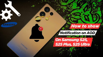 How to Show Notifications on AOD | Samsung S25, S25 Plus, S25 Edge and S25 Ultra