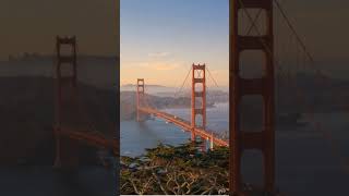 Golden Hour View of Golden Gate Bridge  Stunning Sunset in San Francisco