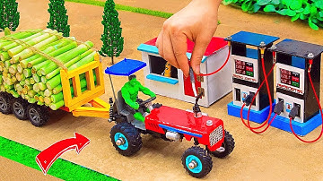 Diy tractor stuck in mud mini science project #52 || @KeepVilla | Tech Creators