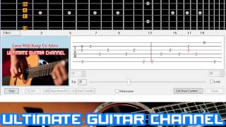 [Guitar Solo Tab] Love Will Keep Us Alive (The Eagles) chords