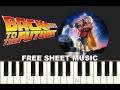 BACK TO THE FUTURE Theme, 1985, Piano Tutorial with free Sheet Music (pdf)