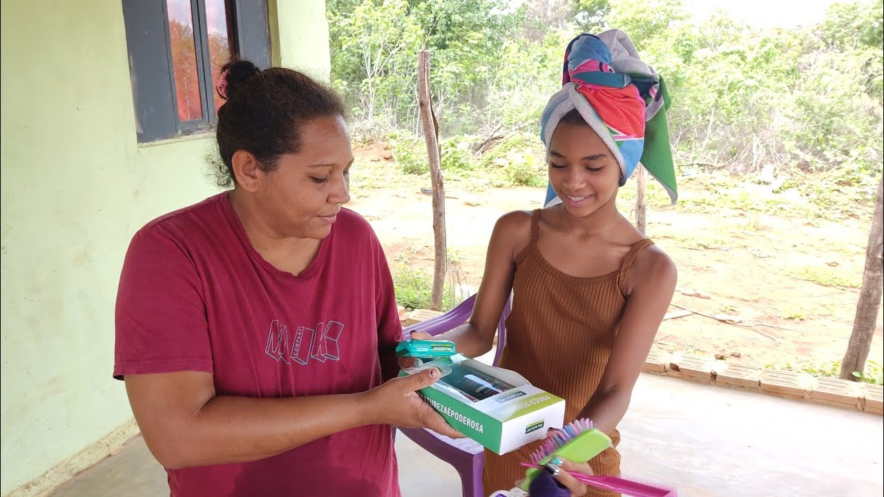 Chegou o presente para família três riachos