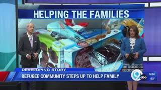 Refugees community steps up to help carbon street victims