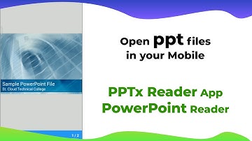 Open ppt file in Mobile | How to open Powerpoint file in Android Phone | Best ppt reader app